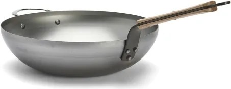 De Buyer 5717.32 - Tigaie wok MINERAL B BOIS, 32 cm