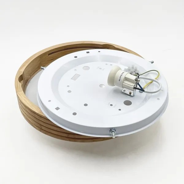 Brilagi - Lampă LED de tavan CARVALHO MODERN SLIM 1xE27/60W/230V diametru 27,5 cm stejar