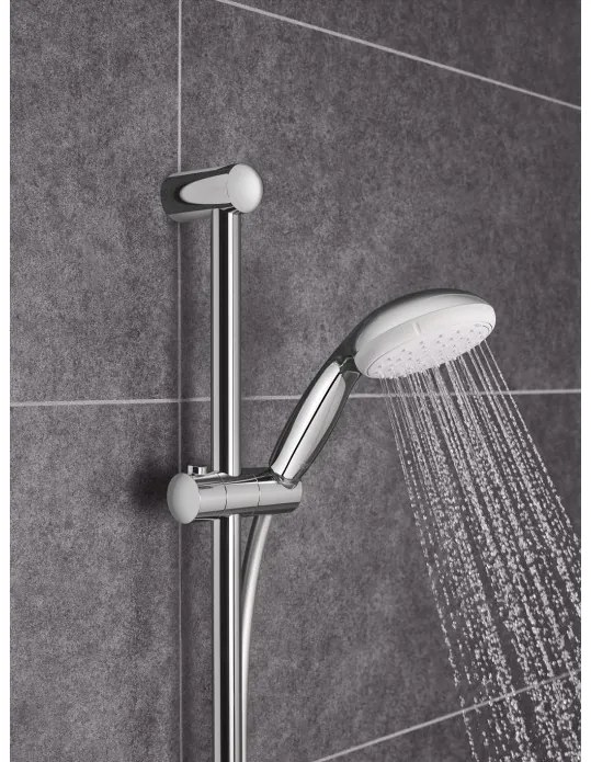 Set de dus, Grohe Tempesta New, cu para 2 tipuri de jet, agatatoare si furtun, crom, 2760110E