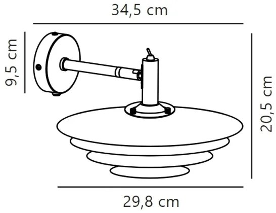 Aplică Nordlux BRETAGNE 1xG9/25W/230V antracit