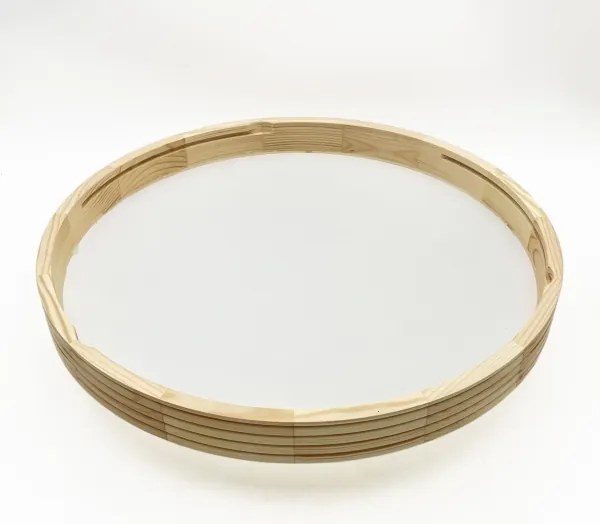 Plafonieră NATURAL MODERN SLIM 3xE27/15W/230V Ø 47,5 cm, finisaj pin