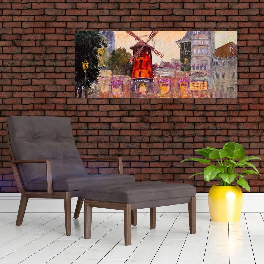 Tablou - Moulin rouge, Paris, Franța (120x50 cm)