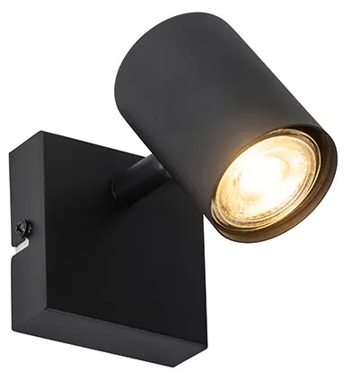 Spot modern negru reglabil pătrat - Jeana