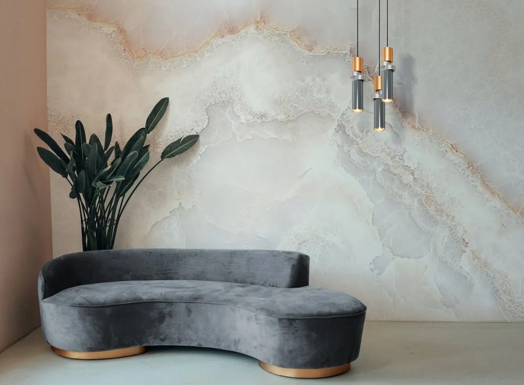 Pendul design modern Palette gri, auriu, argintiu