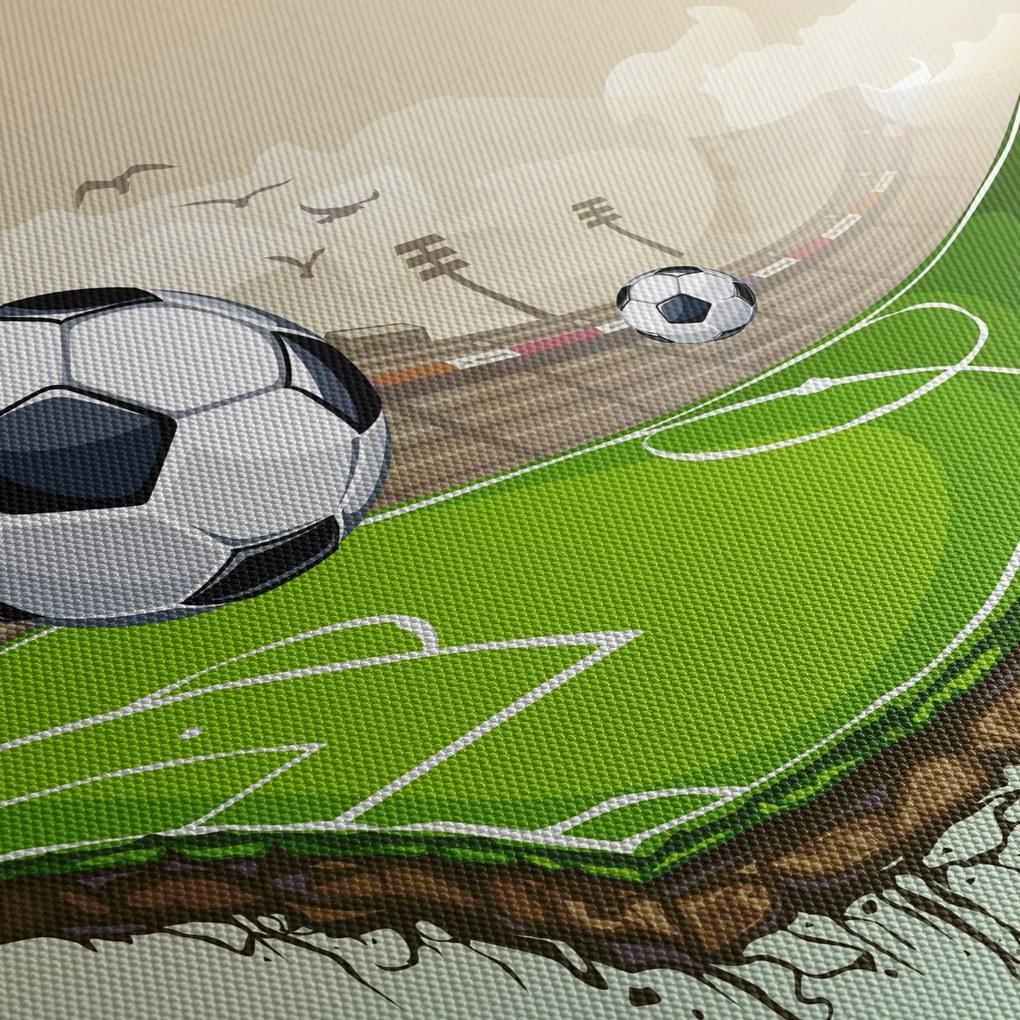 Tablou - Teren de fotbal (150x105 cm)