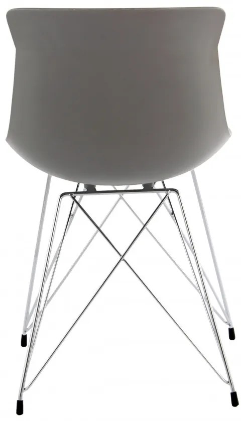 Set 2 scaune Emily gri/albastru deschis