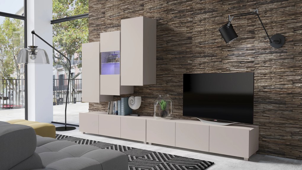 Mobilier living Calabria C17 (cashmere) (fără iluminat). 1121532