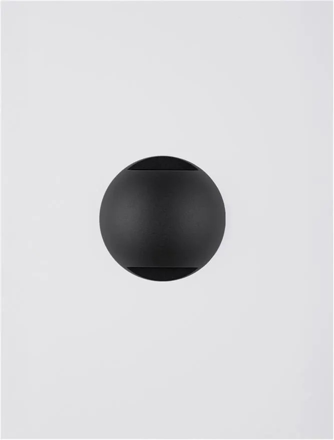Aplica exterior cu iluminat sus si jos LED IP65 PASSO negru