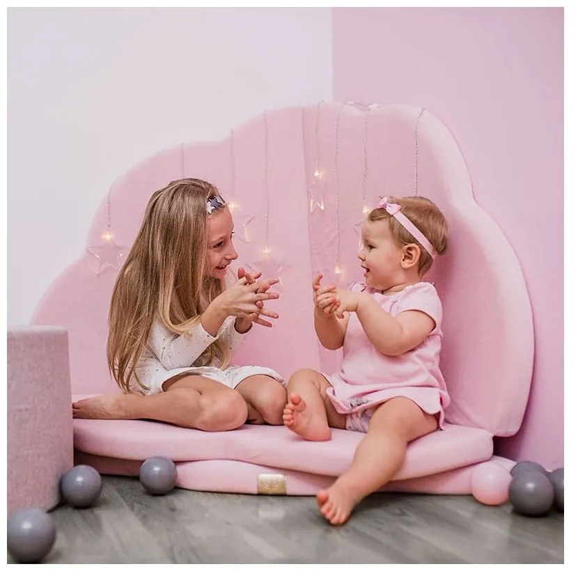Saltea de joacă pentru copii roz 160x160 cm – Meowbaby