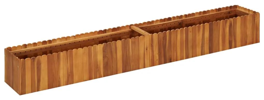 vidaXL Strat inălțat de grădină, 200x30x25 cm, lemn masiv de acacia