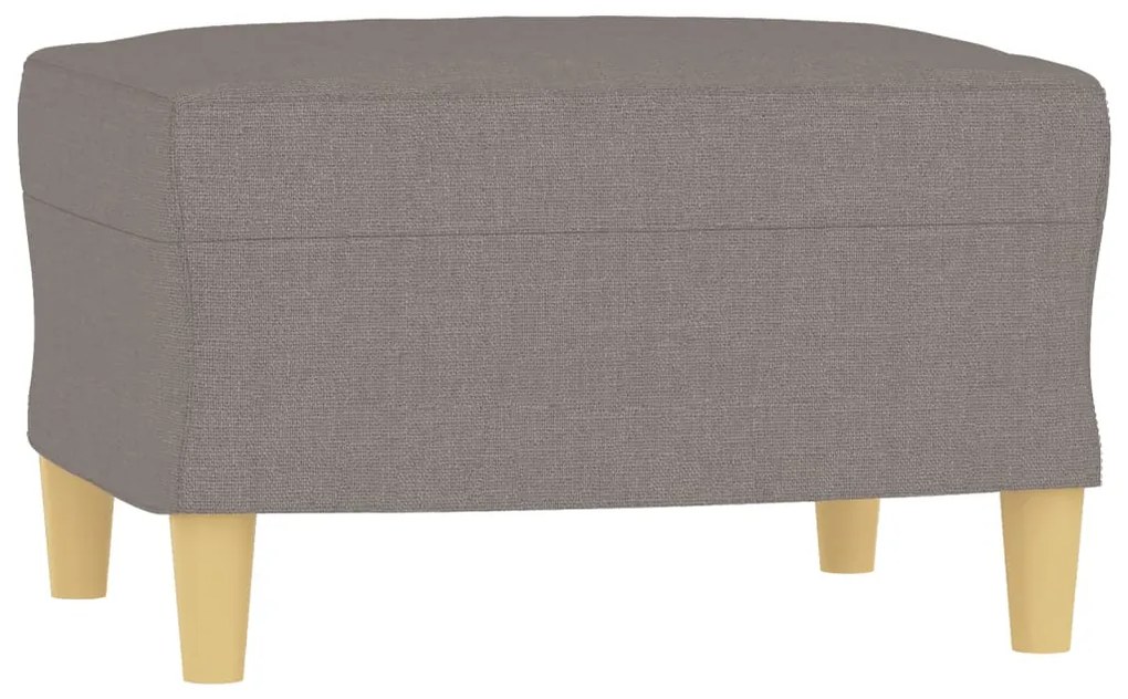 349270 vidaXL Taburet, gri taupe, 60x50x41 cm, material textil