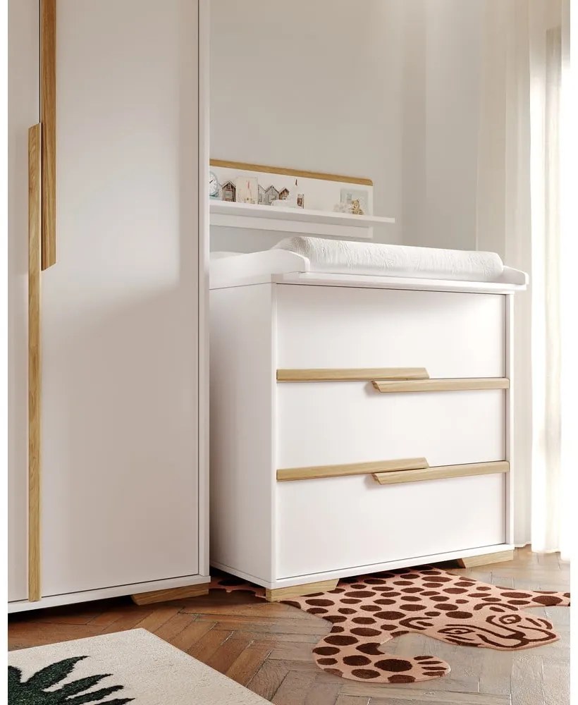 Comodă pentru copii Pinio Snap, alb