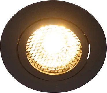 Spot încastrat inteligent negru, inclusiv WiFi GU10 reglabil - Ude Honey