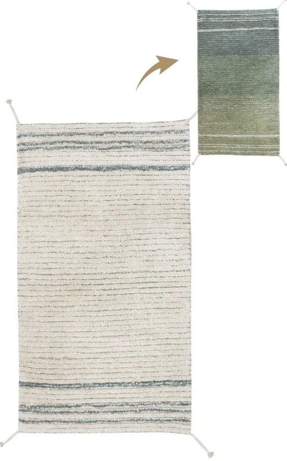 Covor verde/albastru din bumbac 80x140 cm Twin Vintage – Lorena Canals