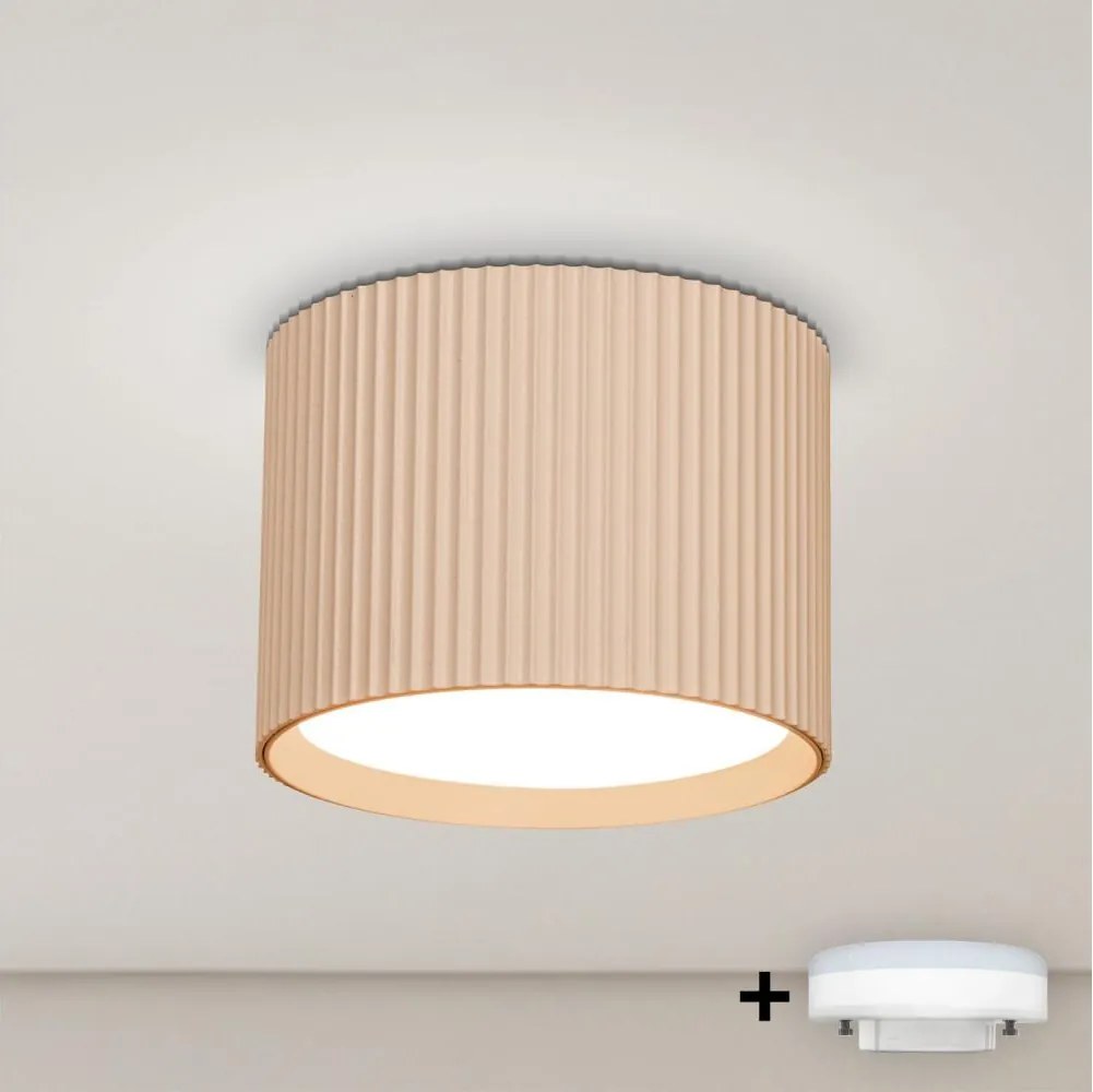 Brilagi - Spot LED RGB cu dimmer STRIPY 1xGX53/14W/230V Wi-Fi Tuya bej