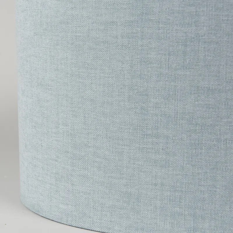Abajur din material textil albastru deschis 35/35/20
