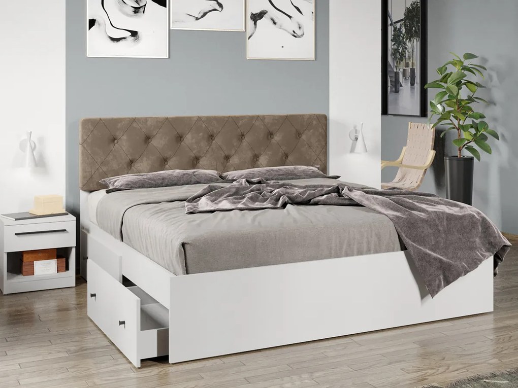 Set mobila dormitor complet Alb Levi C25
