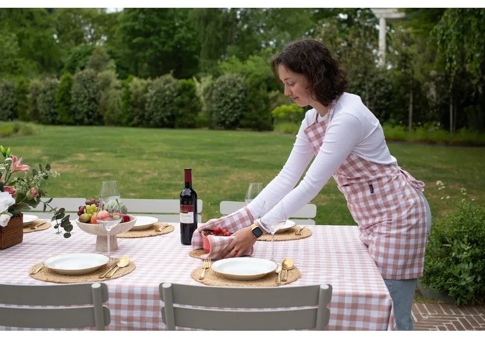 Față de masă din bumbac 150x250 cm Gingham – Tiseco Home Studio