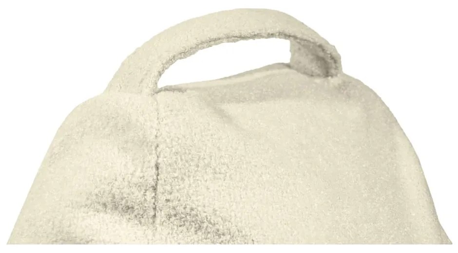 Fotoliu bean bag gri deschis cu tapițerie din țesătură bouclé Play Amuse – SLOWDOWN