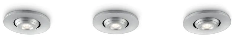 Philips 57983/48/16 - SET 3x Corp de iluminat LED baie tavan fals TALITHA LED/2W