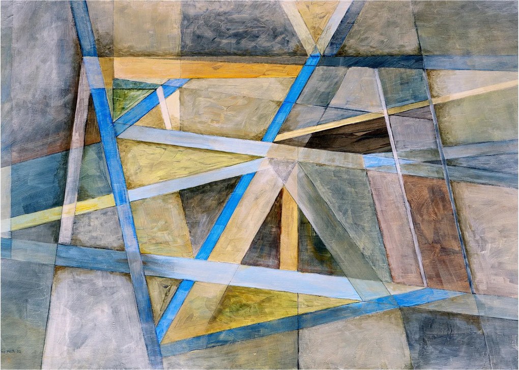 Tablou pe sticlă - Abstract (70x50 cm)