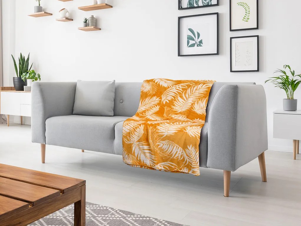 Patura microplus portocaliu FIEN, 150x200 cm