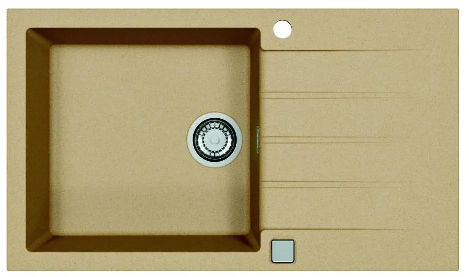 Chiuvetă de bucătărie ALVEUS 1132029 CADIT 86x50 cm bej