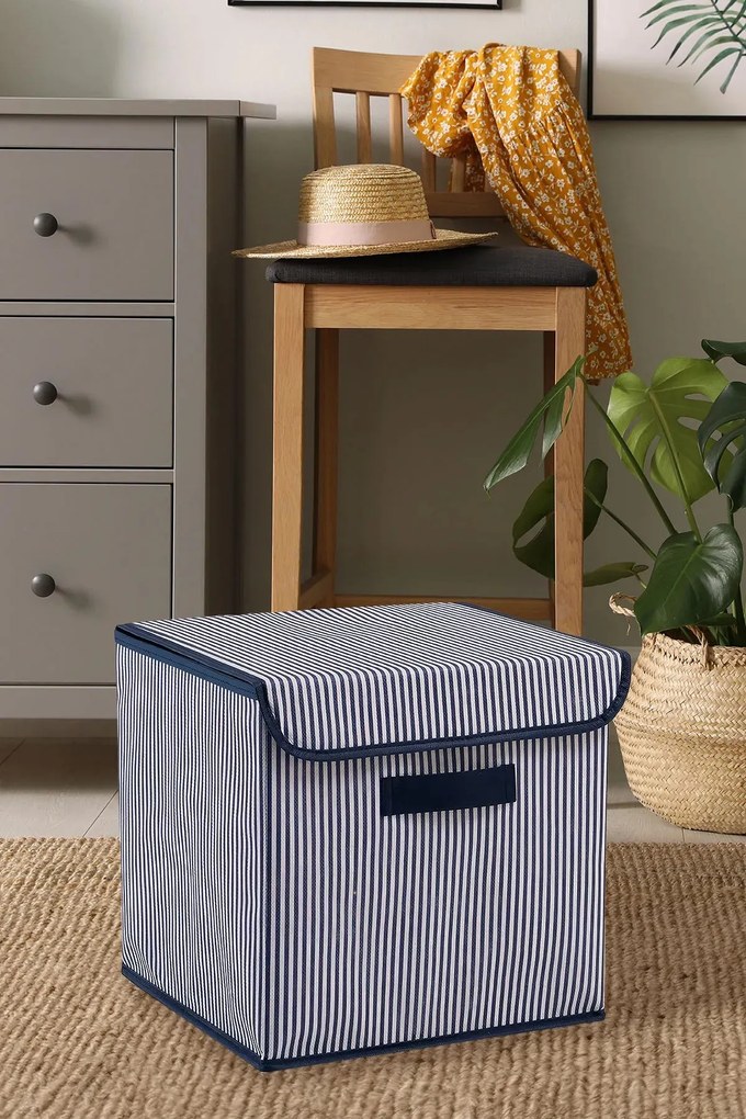 Cutie de depozitare din pâslă, Aberto Design, Culoare: Albastru marin