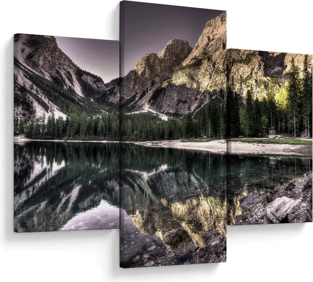 Tablou cu lac montan (90x60 cm)
