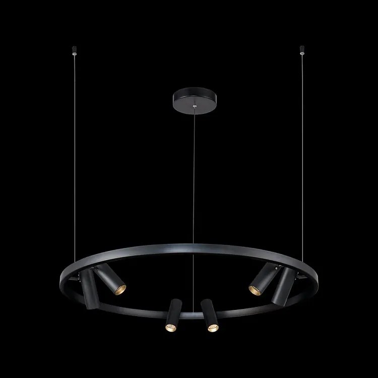 Lustra LED cu spoturi directionabile Satellite neagra