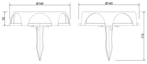 Corp de iluminat LED solar Globo 36506 LED/1,2W/3V IP65