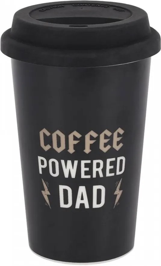 Cana termos cu capac pentru cafea Dad Rocks – Coffee Powered Dad