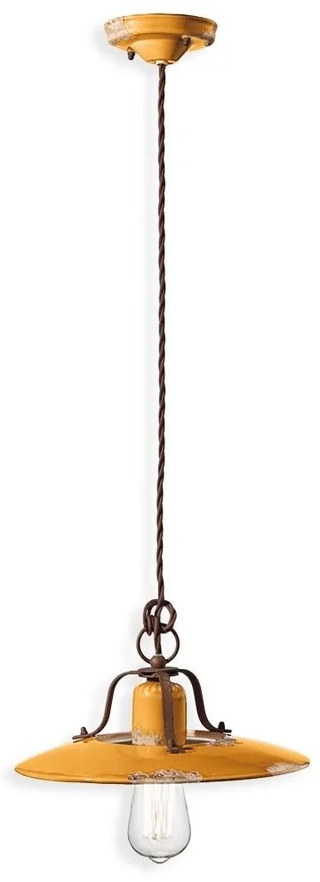 Pendul design retro realizat manual din ceramica COUNTRY, 30cm