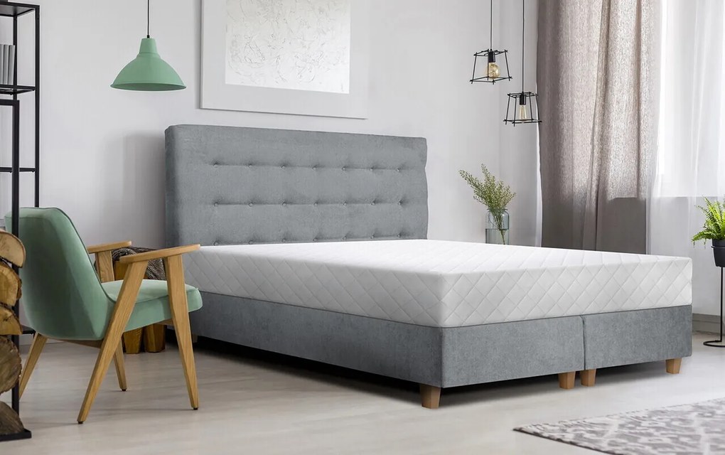 Saltea SuperOrtopedica Green Future KONFORTA Max Plus 25 cm, 160x200x25cm, Spuma poliuretanica elastica, Husa matlasata, hipoalergenica, Reversibila, Ferma