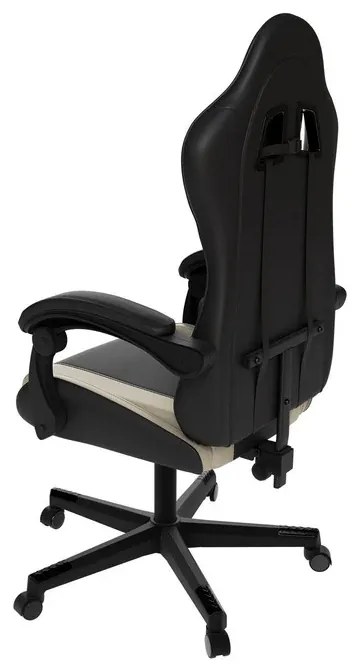 Juskys Scaun de birou HyperSeat - negru/bej