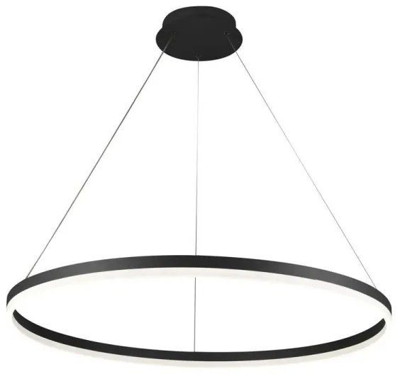 Lustră LED dimabilă pe cablu Brilagi CIRCLE LED/55W/230V 3000-6500K negru + telecomandă