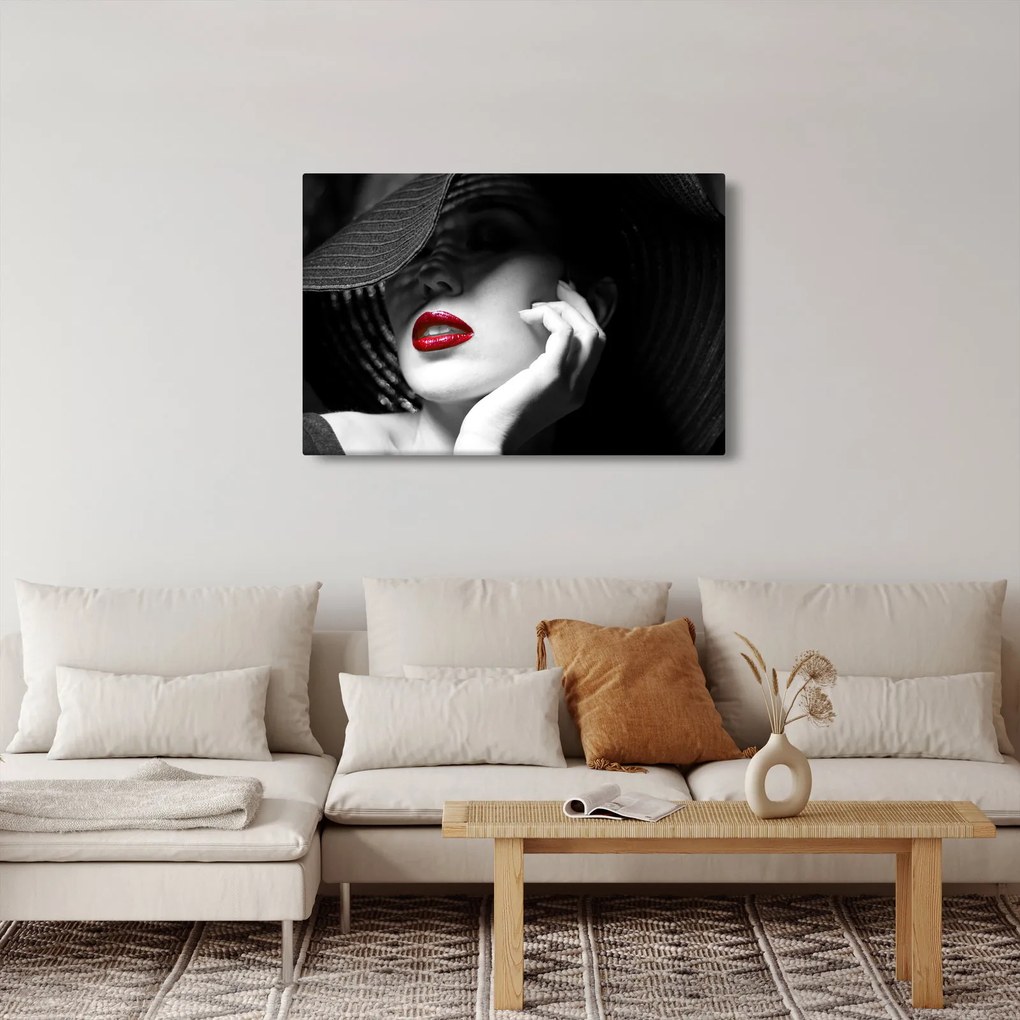 Tablou - Femeie cu pălărie (90x60 cm)