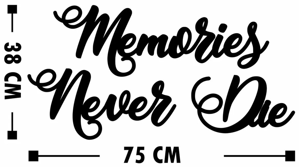 Accesoriu decorativ de perete din lemn Memories never die