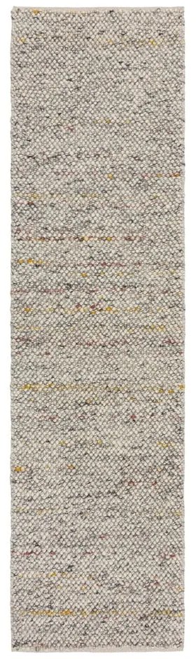 Covor tip traversă crem țesut manual din amestesc de lână 60x230 cm Minerals – Flair Rugs