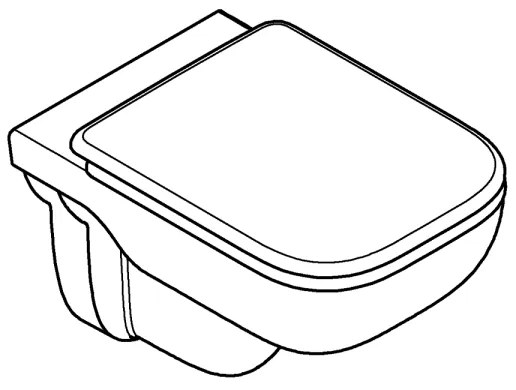 GROHE 39815000 - Vas WC suspendat START EDGE, 53,8 x 36,5 cm, alb durabil