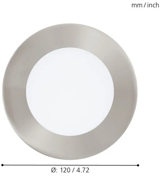 Eglo 32753 - Plafonieră încastrată LED RGB reglabilă FUEVA-C LED/5,4W/230V