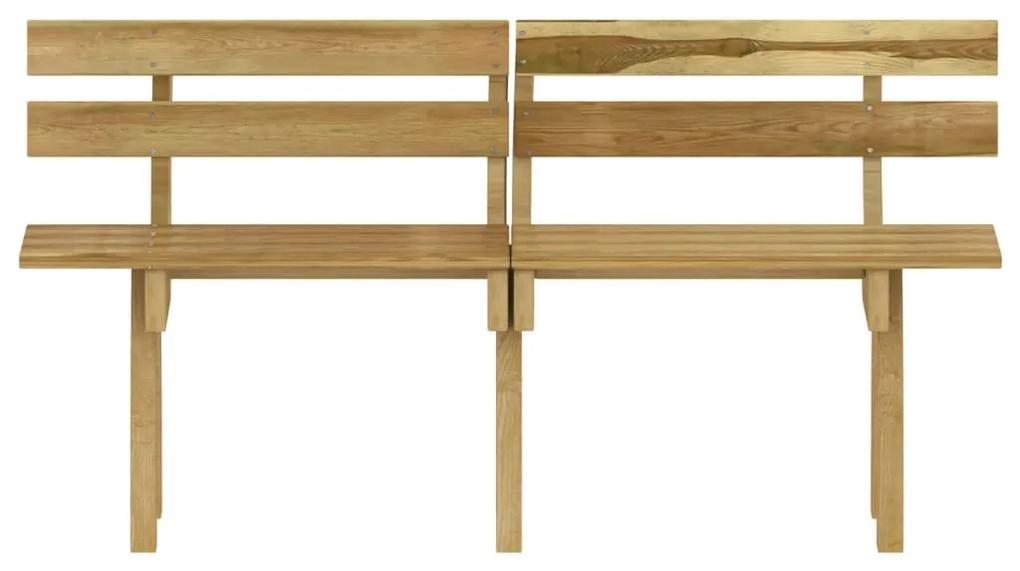 Set mobilier de exterior, 3 piese, lemn de pin tratat 3