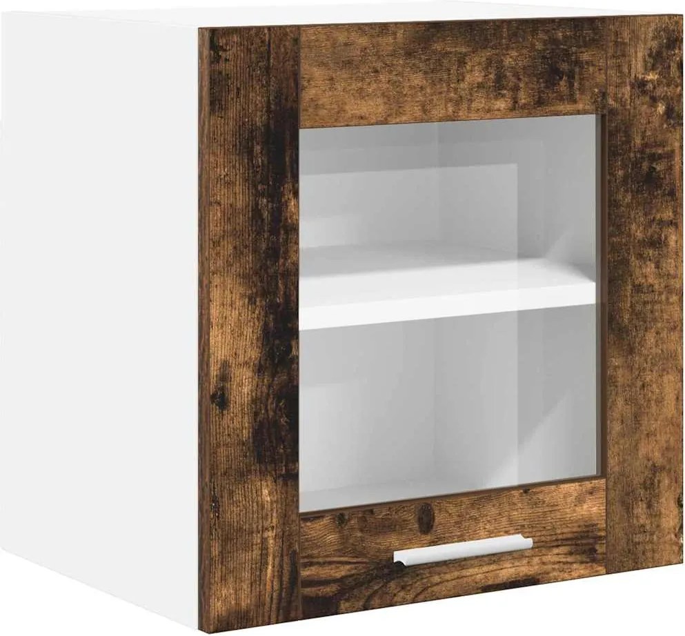 vidaXL Dulap suspendat Stejar fumuriu 40 x 31 x 40 cm Lemn compozit