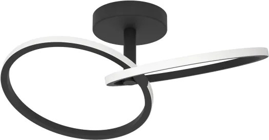 Eglo 902144 - Plafonieră LED CONGIUNTI, 12 W, 230 V, 2700/4000/6500 K, negru