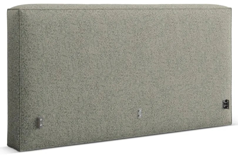 Tăblie de pat verde tapițată 229x100 cm Olivia – Micadoni