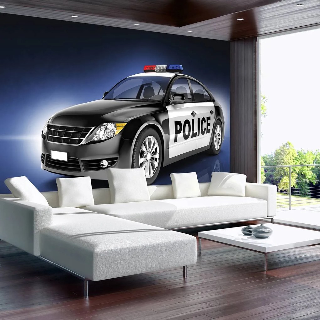 Fototapet - Mașina de poliție (152,5x104 cm)