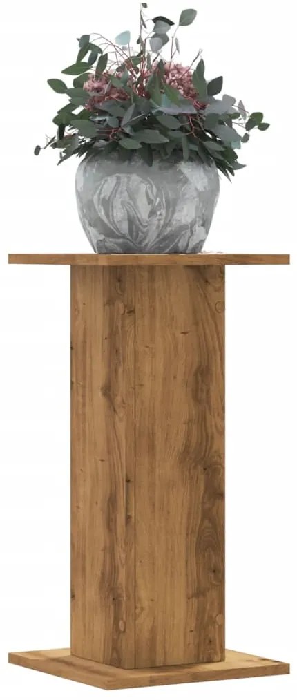 vidaXL Suporturi de plante, 2 buc., stejar artizanal, 30x30x60cm, lemn