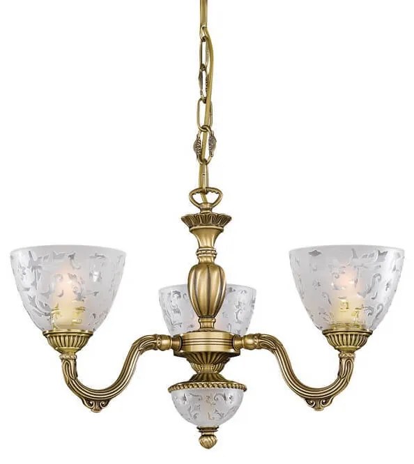 Candelabru din alama 3 brate design italian 6252