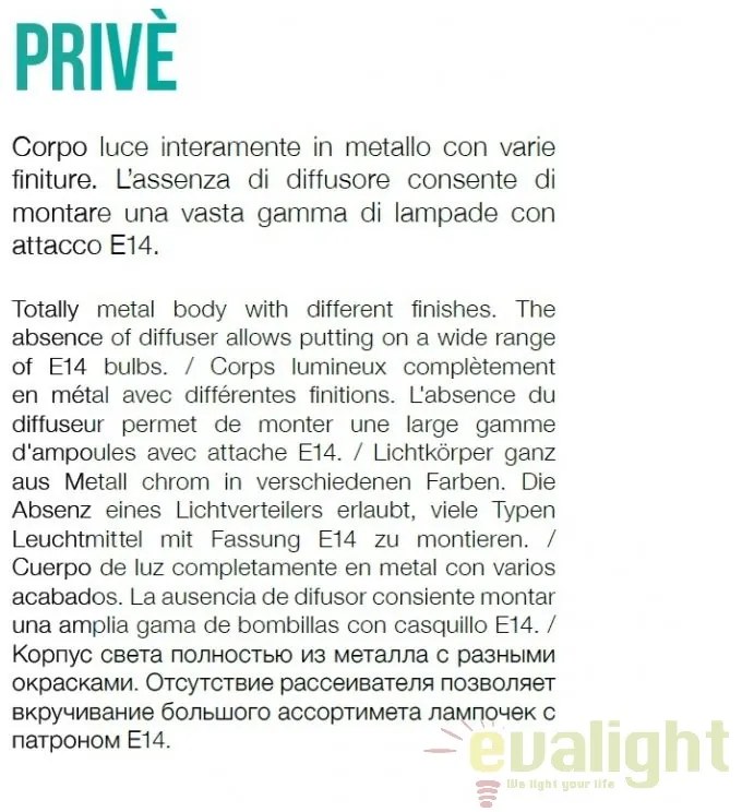 Aplica perete baie PRIVE AP6 crom 045627