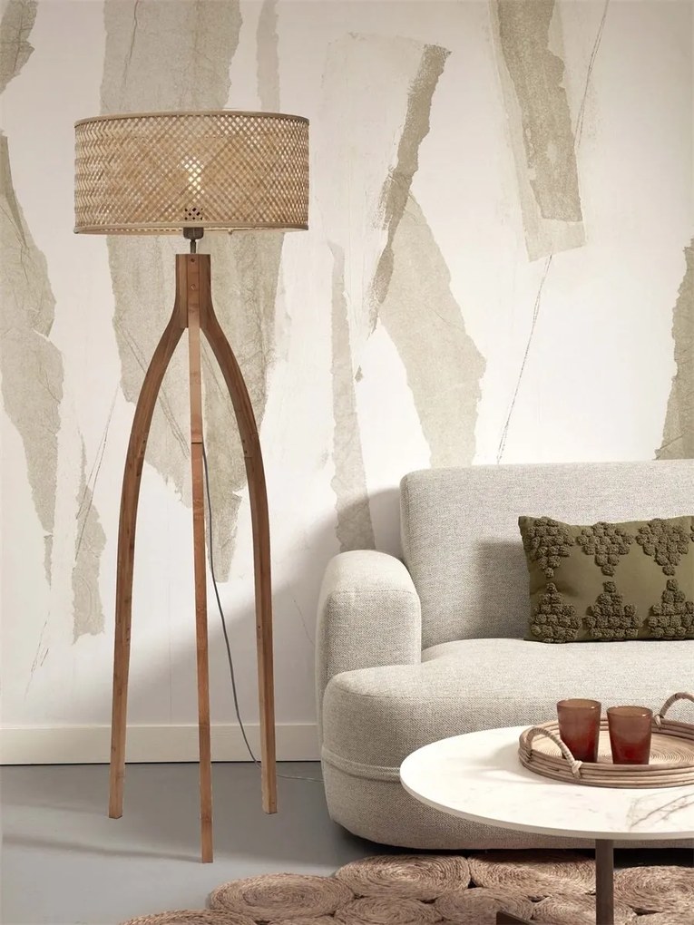 Lampadar eco din bambus Java 3-legs 50x22, natur